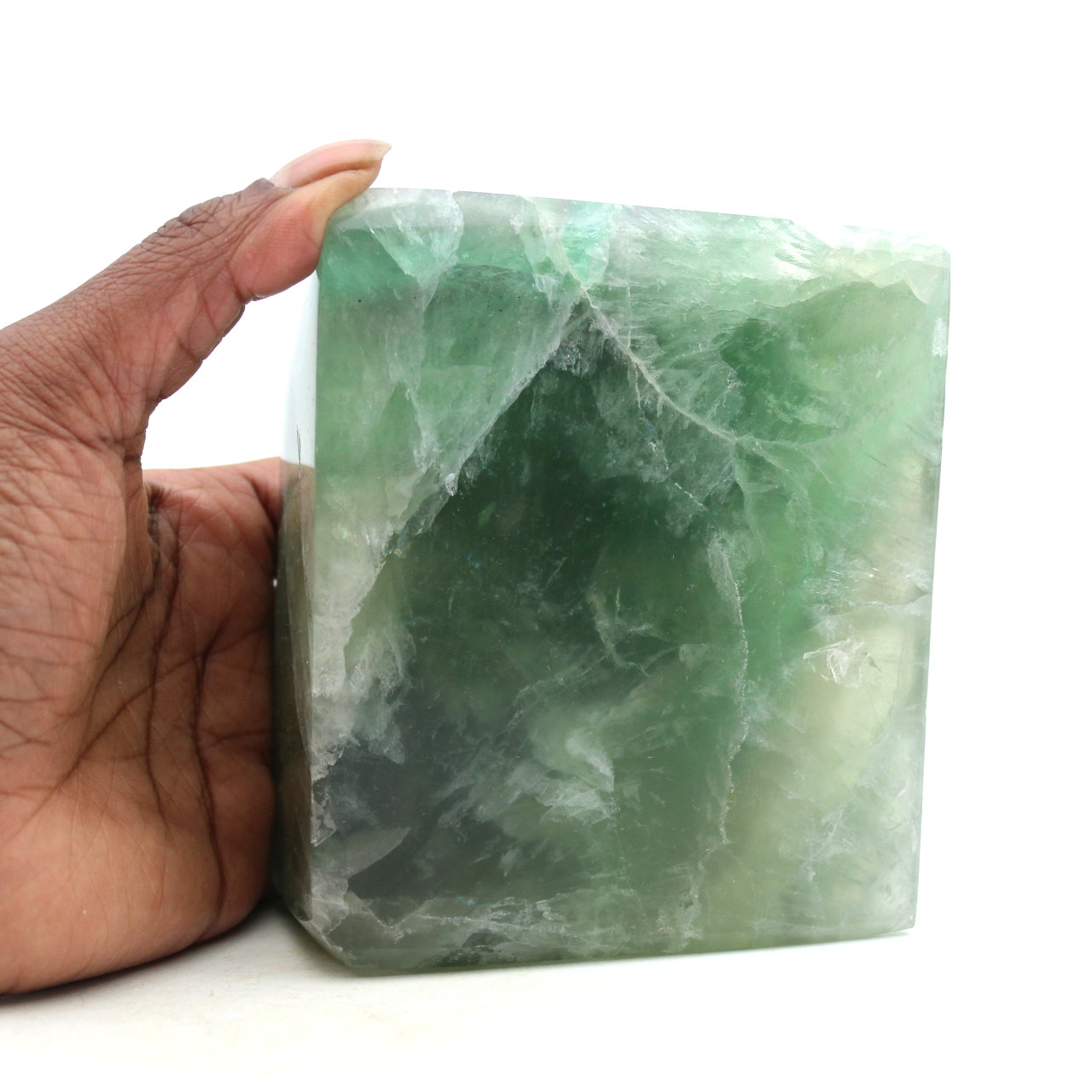 Ottaedro di fluorite verde