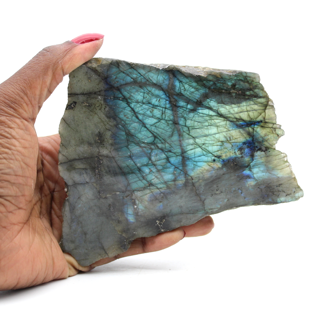 Labradorite semi-ruvida ornamentale