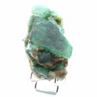 Fluorite grezza in cristalli su ganga
