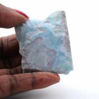Placca in larimar semilucida