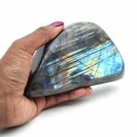 Blocco di labradorite lucidato naturale lucido