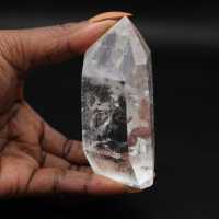 Cristallo di rocca prisma di quarzo