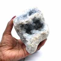 Geode di celestite cristallizzato