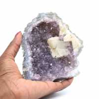 Calcite e ametista dal Brasile