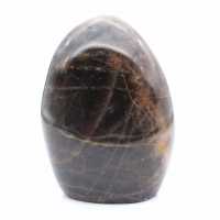 Roccia microclinale nera lucidata