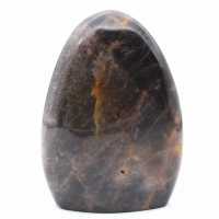 Pietra di luna nera naturale da collezione