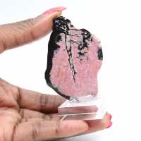 Fetta di Rodonite per uso decorativo
