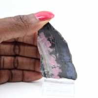 Fetta autentica di pietra di Rodonite