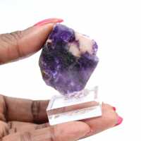 Fetta naturale di Fluorite Pirite ideale per collezione