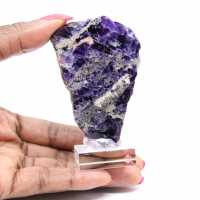 Fetta di Fluorite e Pirite per collezione di minerali