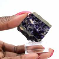 Fetta autentica di Fluorite Pirite per decorazione