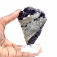 Fetta autentica di Fluorite Pirite per decorazione