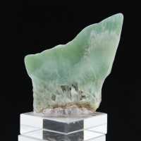 Fetta di Aragonite verde per collezione di minerali