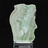 Fetta di pietra di Aragonite verde naturale