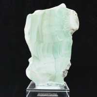 Fetta di pietra di Aragonite verde naturale