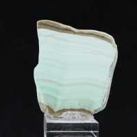 Fetta di Aragonite verde per collezione di minerali