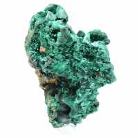 Pezzo grezzo di malachite fibrosa Pezzo grezzo di malachite fibrosa