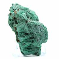 Pezzo di malachite fibrosa grezza Pezzo di malachite fibrosa grezza