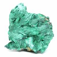 Pietra grezza di malachite fibrosa Pietra grezza di malachite fibrosa