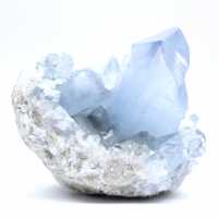 Rara geode di celestina blu del Madagascar