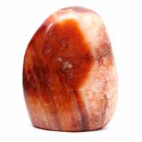 Piccolo ornamento in corniola lucidata del Madagascar - Pietra naturale per decorazione e collezione