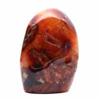 Ornamento medio in corniola lucidata - autentico minerale del Madagascar per interni