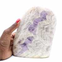 Ametista lucidata, enorme ornamento minerale, esemplare, Madagascar