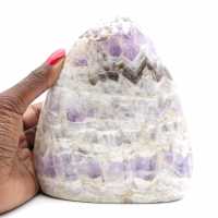 Ametista lucidata, di grandi dimensioni, Madagascar, pietra ornamentale da collezione