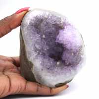 Piccola geode di ametista autentica dal Brasile