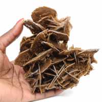 Barite marrone cristallizzata dal Marocco