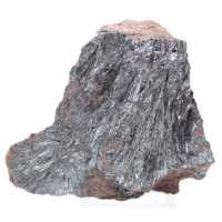 Piccolo ornamento di pirolusite, cristallizzazione