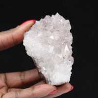 Druse di quarzo con goethite, campione minerale 155 g