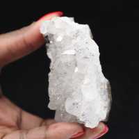 Quarzo grezzo dal Marocco, cristalli con inclusioni di goethite