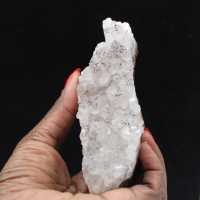 Cristalli di quarzo goethite, roccia naturale grezza, Marocco