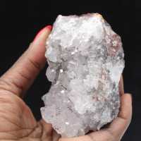 Piccolo esemplare di Quarzo Goethite, cristalli grezzi provenienti dal Marocco