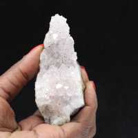 Druse di quarzo con inclusioni di goethite, pietra grezza 130 g