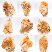 Esemplare di barite arancione marocchina in cristalli naturali