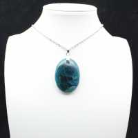 Ciondolo in apatite del Madagascar - Cristallo naturale denso