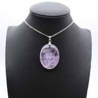 Ciondolo di ametista - raro esemplare minerale