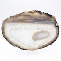 Placca in agata traslucida lucida