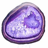 Placca in agata viola brasiliana: oggetto decorativo