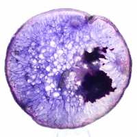 Fetta di agata brasiliana massiccia, sfumature di viola
