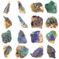 Minerale grezzo Azzurrite Malachite