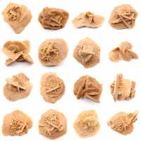 Piccola rosa del deserto del Marocco: frammento geologico naturale