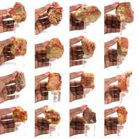 Cristalli di pietra di vanadinite