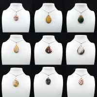 Pendente a goccia in diaspro imperiale