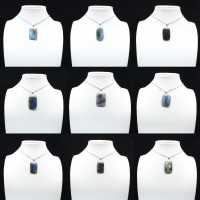 Pendente rettangolare in labradorite Pendente rettangolare in labradorite