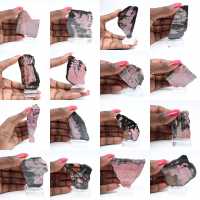 Fetta di Rodonite lucidata di qualità per decorazione