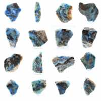 Fetta di Azurite Malachite per collezione di minerali
