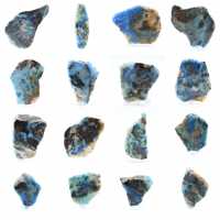 Fetta di Azurite Malachite per collezione di minerali